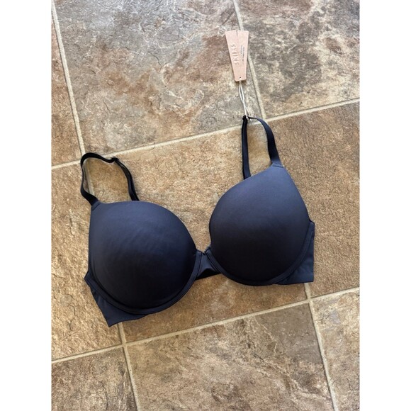 Skims Fits Everybody Push-up Demi Bra Onyx Size 36DD - Picture 3 of 7